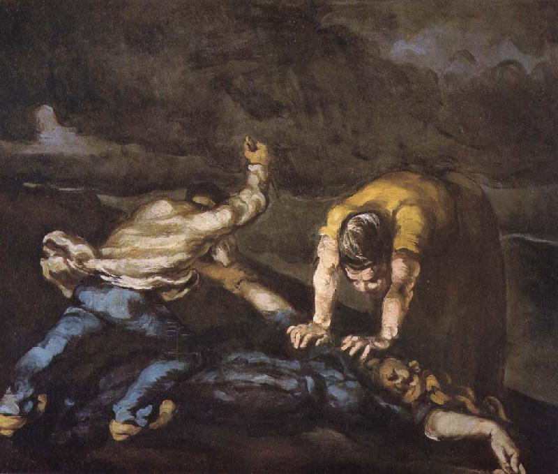Paul Cezanne murder oil painting image